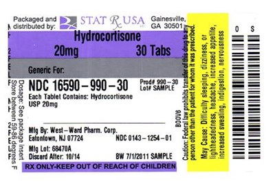 Label Image (Hydrocortisone 20mg Lab 990)